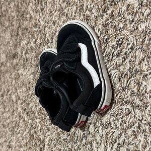 Vans Kids Black and White Sneakers